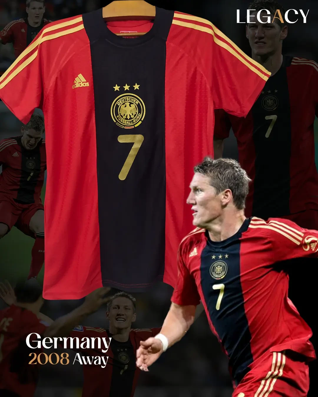  product image Germany 2008 Away - Schweinsteiger
